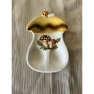 1978 Sears Robuck And Co Mellow Mushroom Spoon Rest